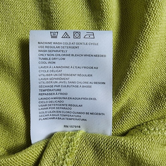 Halston Studio Open Back Top Green Size XS Drape Back Pullover Womens - Picture 9 of 9